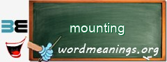 WordMeaning blackboard for mounting